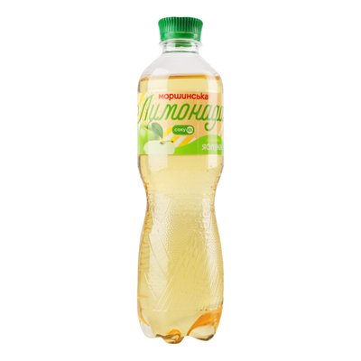Напиток слабогазированный сокосодержащий со вкусом яблока Лимонада Моршинська, 0.5 л 4063810 фото