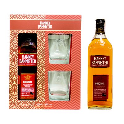 Виски Hankey Bannister 0.7 л 40% +2 брендированных стакана 3848180 фото