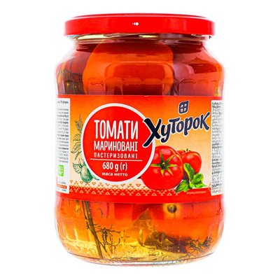 Консервовані томати Хуторок, 720 мл 2343810 фото