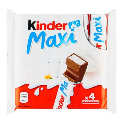 Шоколад молочний з молочною начинкою Maxi Kinder, 84 г 4120640 фото