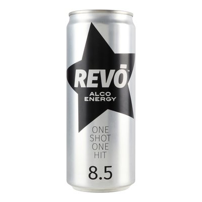 Слабоалкогольний енергетичний напій Revo, 0.33 л 4009680 фото