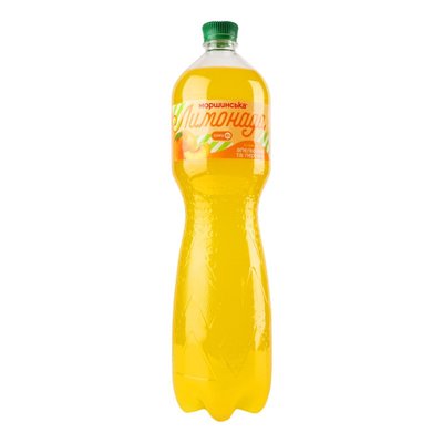 Напиток слабогазированный сокосодержащий со вкусом апельсина/персика Лимонада Моршинська, 1.5 л 4063820 фото