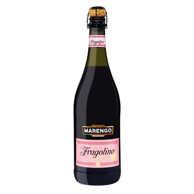 Напій винний червоний солодкий ігристий Зі смаком полуниці Marengo Fragolino, 0.75 л 3983900 фото