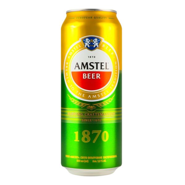 Пиво светлое ж/б Amstel, 0.5 л 3063420 фото