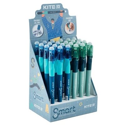 Ручка гелева пиши-стирай Kite Smart 40.5 синя Kite, шт 4097140 фото