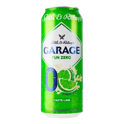 Пиво специальное безалкогольное со вкусом лайма ж/б Garage, 0.5 л 3841120 фото