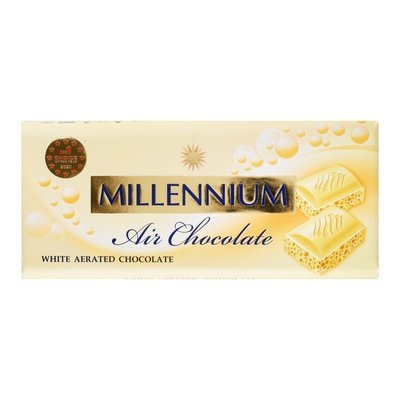 Шоколад білий пористий Millennium, 85 г 3475310 фото