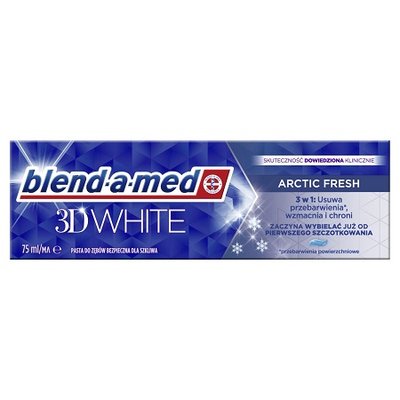 Зубна паста 3D White Арктична Свіжість Blend-a-med, 75 мл 4070380 фото
