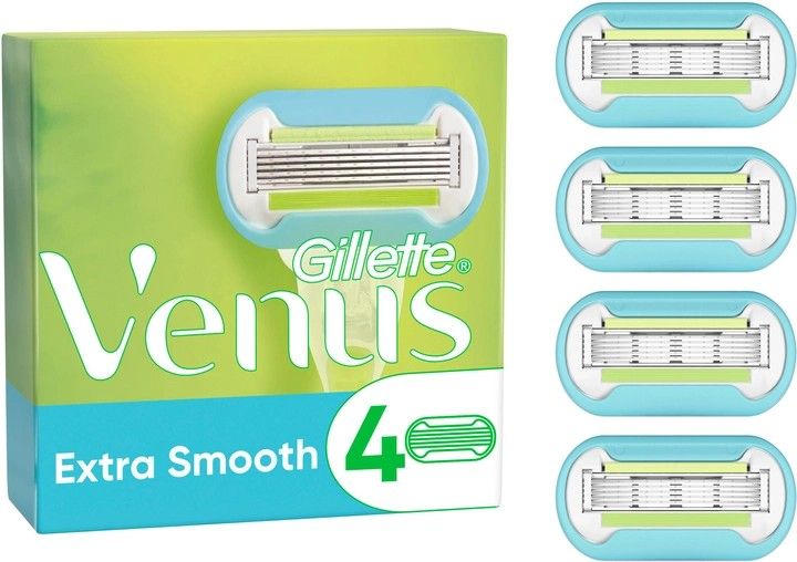 Змінні картриджі для гоління Venus Extra Smooth Gillette, 4 шт 1385720 фото