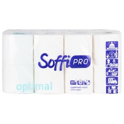 Туалетная бумага двухслойная Soffi Pro, 16 шт. 2293180 фото