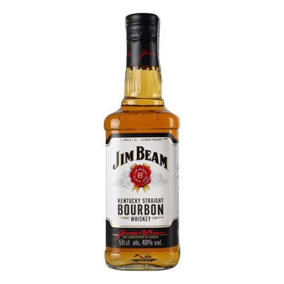 Віскі 40% Bourbon White Jim Beam, пл 0.5л 2129900 фото