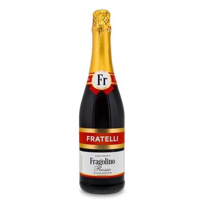Напиток винный красный полусладкий игристый Fratelli Fragolino Rosso, 0.75 л 3507250 фото