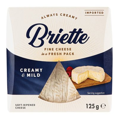 Сир 60% м'який Creamy&Mild Briette, 125г 4062650 фото