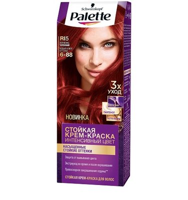Фарба для волосся RI5 (6-88) Вогненно-червоний Palette, 110 мл 998360 фото