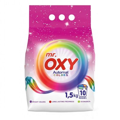 Стиральный порошок для цветного белья автомат Mr.Oxy, 1.5 кг 4139150 фото