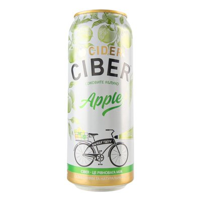 Сидр соковите яблуко Apple Ciber, 0.5 л ж/б 4019950 фото
