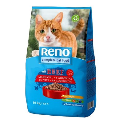 Сухой корм для кошек с говядиной Reno, 100г 4246500 фото