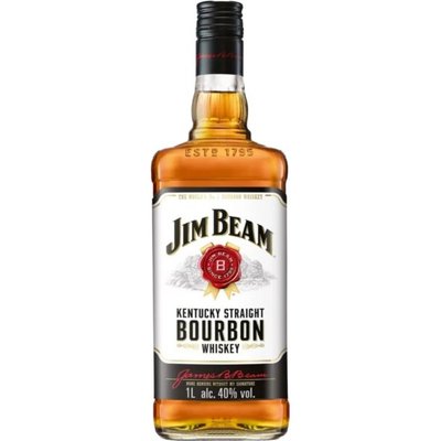 Виски 40% Bourbon White Jim Beam, бут 1л 2129920 фото