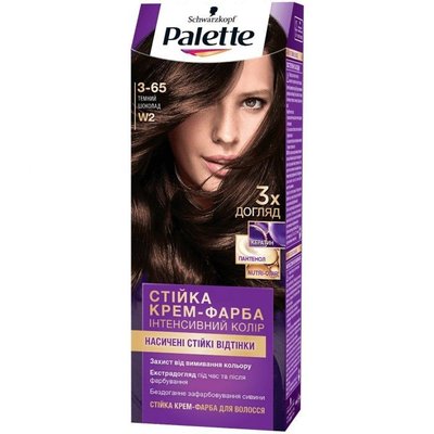 Фарба для волосся ICC W2 Темний шоколад Palette, 110 мл 2550010 фото
