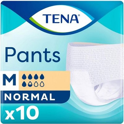 Подгузники-трусики одноразовые Medium Pants Normal Tena, 10 шт 2108220 фото