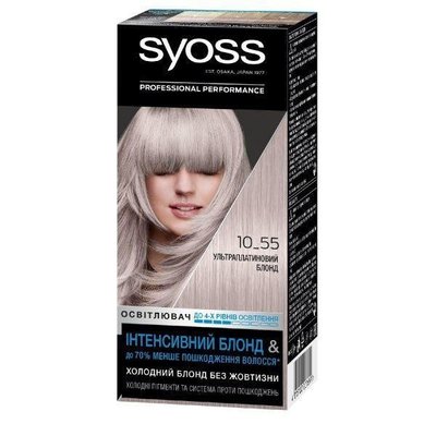 Фарба для волосся SalonPlex 10-55 Ультраплатиновий Блонд Syoss, 115 мл 3557690 фото