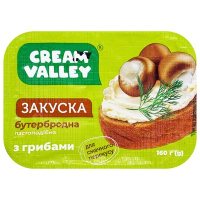 Закуска бутербродна з грибами Cream Valley, 160 г 3992230 фото